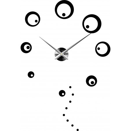 Wall clock large circles adhesive DIY SVARBACH Wall clock large circles adhesive DIY SVARBACH