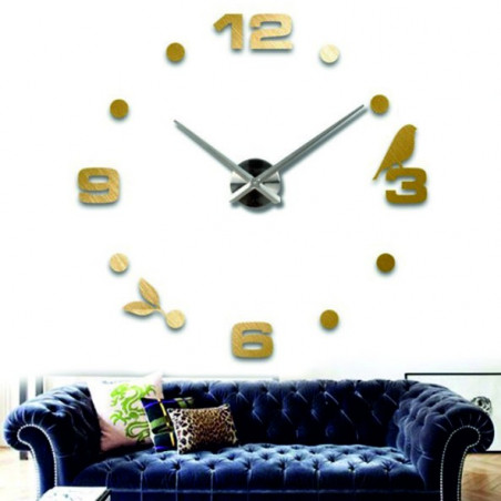 Mirror clock on the wall adhesive DIY PAJPA
