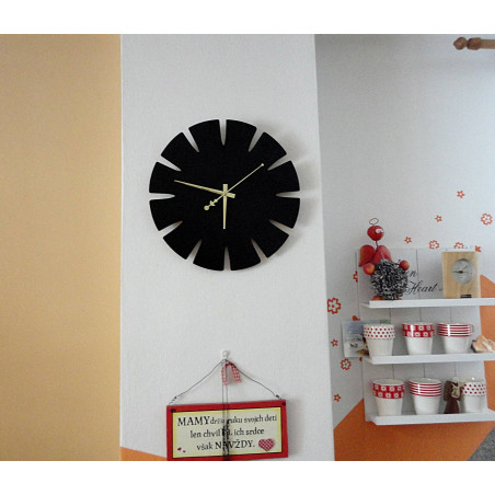 Wooden wall clock made of HDF SPECTRA Wooden wall clock made of HDF SPECTRA