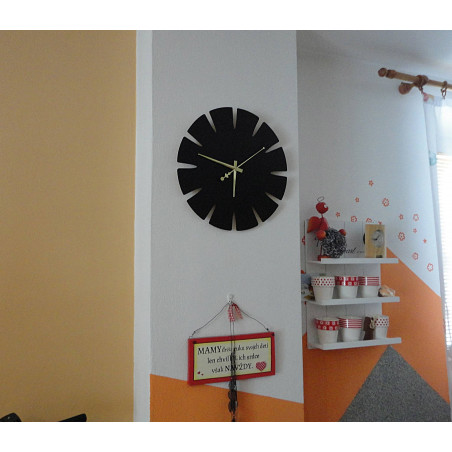 Wooden wall clock made of HDF SPECTRA Wooden wall clock made of HDF SPECTRA