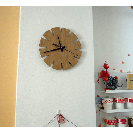 Wooden wall clock made of HDF SPECTRA Wooden wall clock made of HDF SPECTRA