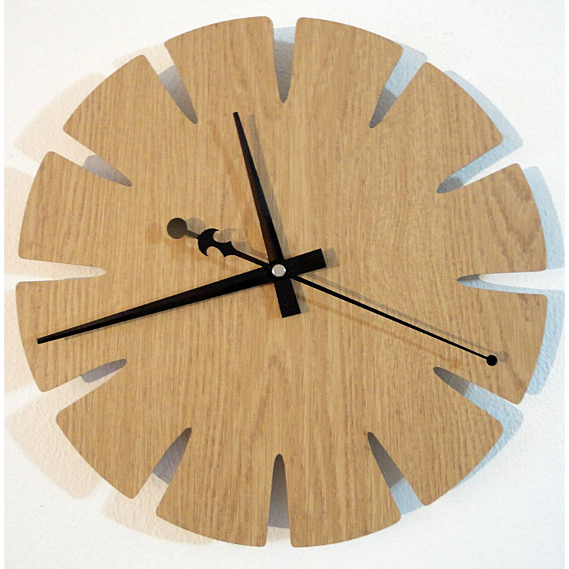 Wooden wall clock made of HDF SPECTRA