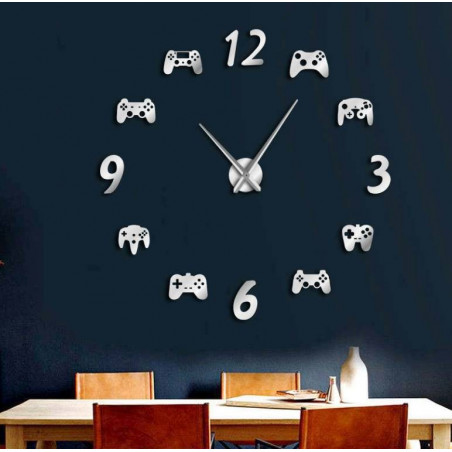 Wall Clock Video Game 3D DIY XXL