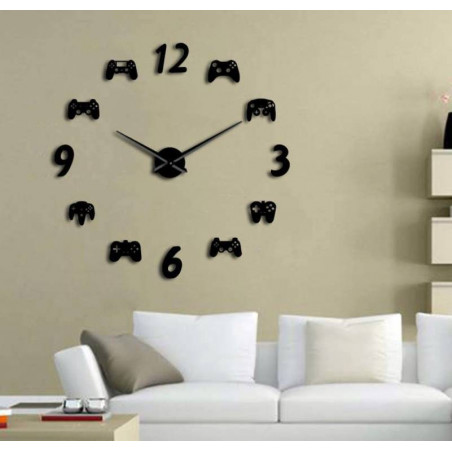 Wall Clock Video Game 3D DIY XXL