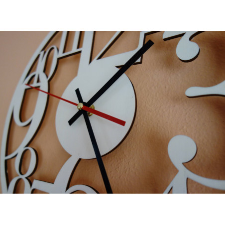 cutout wall clock made of wooden plywood it's time for a change