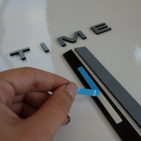 Design wall clock adhesive PLEXI numbers OPTIC