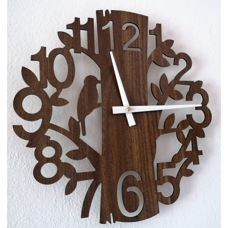 Wooden wall clock nature from HDF HORICA Wooden wall clock nature from HDF HORICA