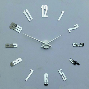Wall clock mirror HOPARTI 3D DIY clock as a picture. 2