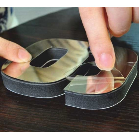 Wall clock mirror HOPARTI 3D DIY clock as a picture.