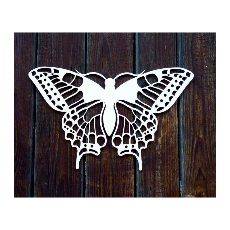 Night butterfly carved from wood plywood L 420X 257 mm LEOPARTID