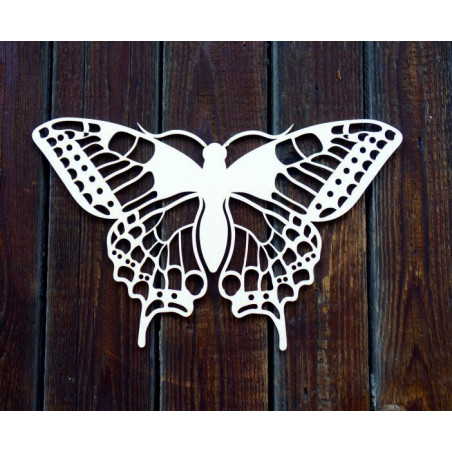 Night butterfly carved from wood plywood L 420X 257 mm LEOPARTID