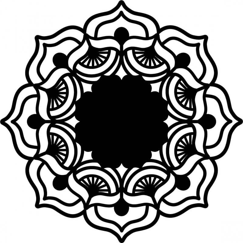 The rose of life rose round a wooden picture on a plywood wall MIREK