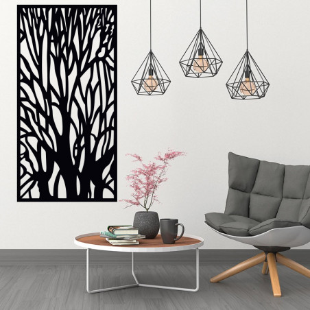 Wooden image on the wall silhouette of branches made of plywood tree Fibis Wooden image on the wall silhouette of branches made of plywood tree Fibis