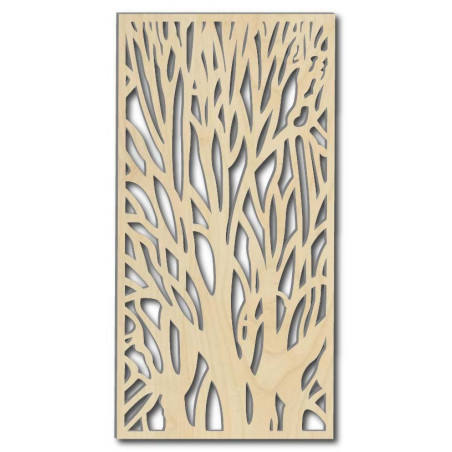 Wooden image on the wall silhouette of branches made of plywood tree Fibis Wooden image on the wall silhouette of branches made of plywood tree Fibis