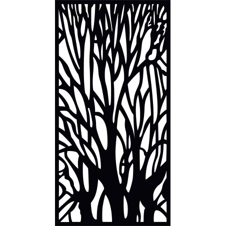 Wooden image on the wall silhouette of branches made of plywood tree Fibis Wooden image on the wall silhouette of branches made of plywood tree Fibis