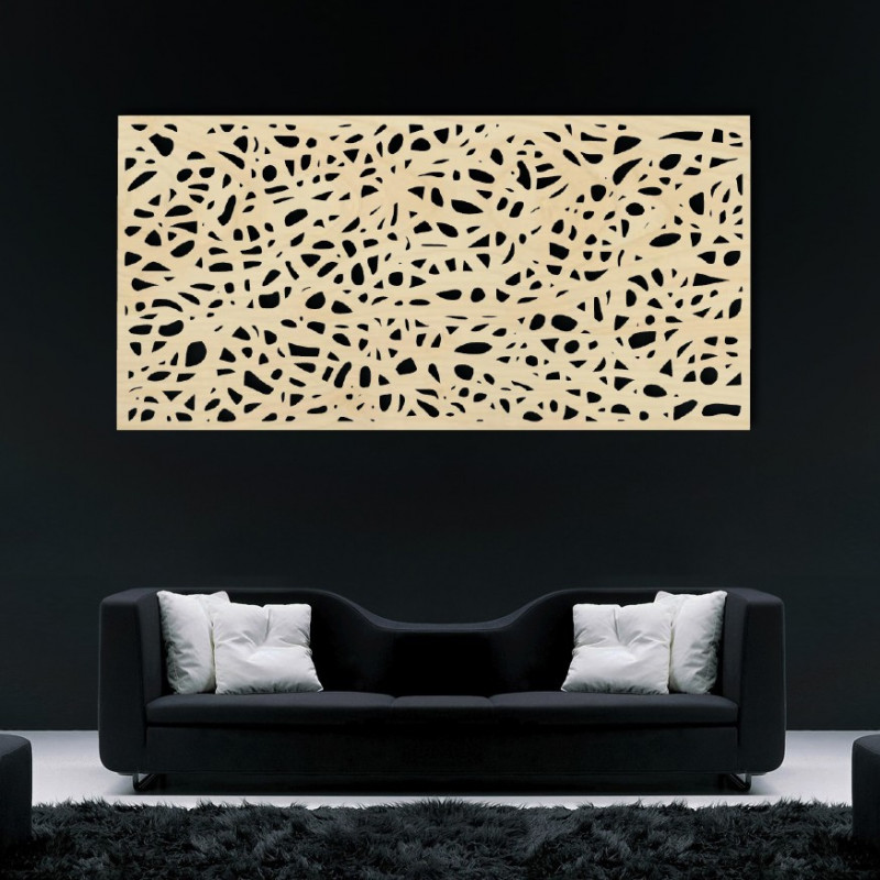 Wooden wall painting made of plywood Poplar Spots