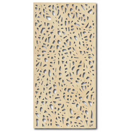 Wooden picture on the wall made of plywood Poplar Spots