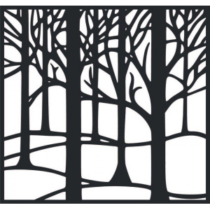 Wall painting carved from wooden plywood Topub LUBELA 2