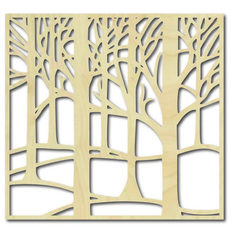 Wall painting carved from wooden plywood Topub LUBELA