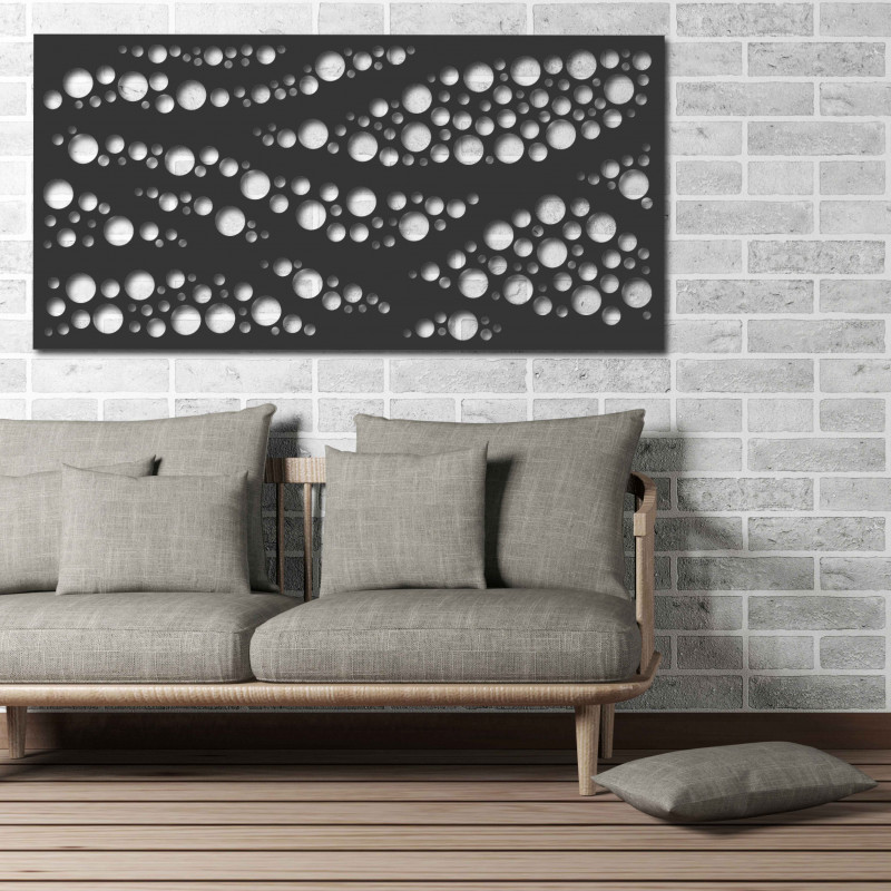 Wall painting made of wooden plywood Poplar ROUNDS