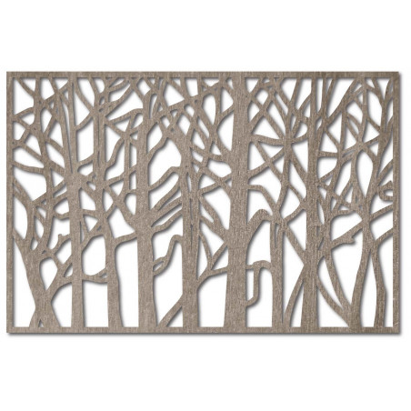 The image on the wall of wooden plywood poplar HOREHOR