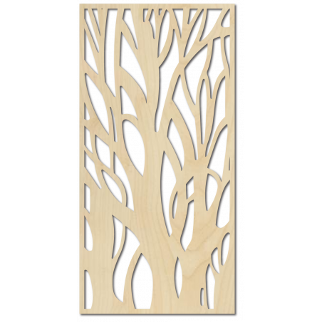 Wall painting of a tree made of wooden plywood Topoľ LÝDIA 2