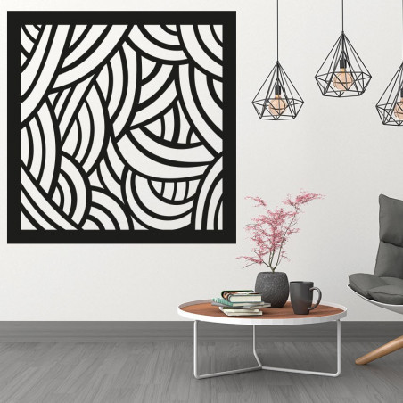 The image of the wall in a bedroom carved plywood Toppa Papa