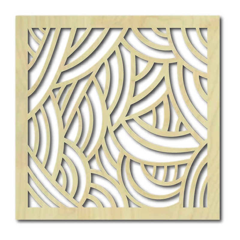 Wooden wall painting – Square
