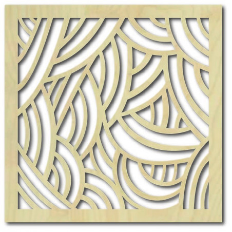 Wooden wall painting – Square