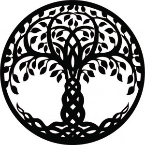 Wooden painting on a wall made of poplar plywood Bogan 2