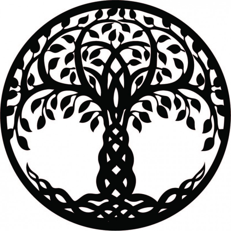 Wooden painting on a wall made of poplar plywood Bogan