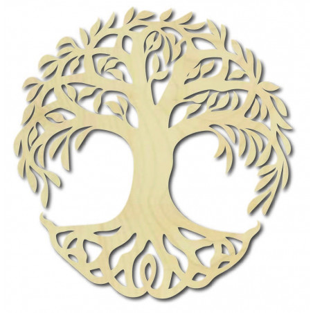 Modern wooden wall painting of poplar plywood FIORA