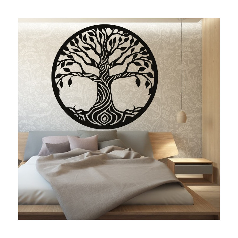 Wall painting of a tree made of poplar plywood BIDHIA
