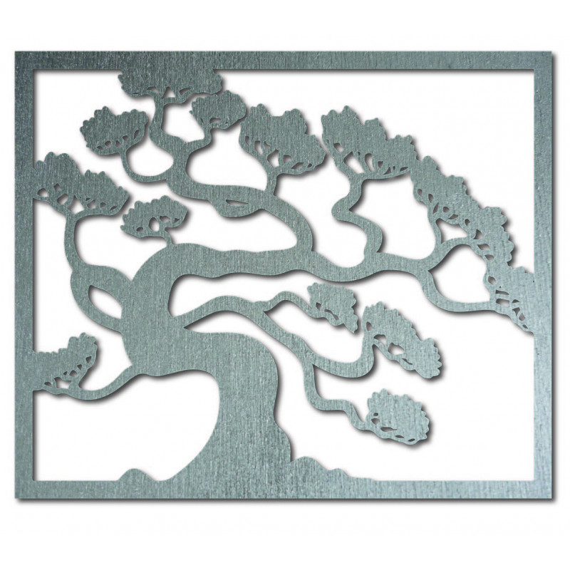 Wooden image on the wall of a bonsai tree wooden plywood DRAZSKA