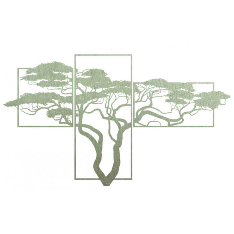 Wooden wall painting BONSAI The painting consists of three parts SKALICA