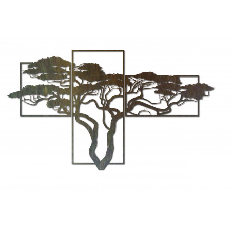 Wooden wall painting BONSAI The painting consists of three parts SKALICA