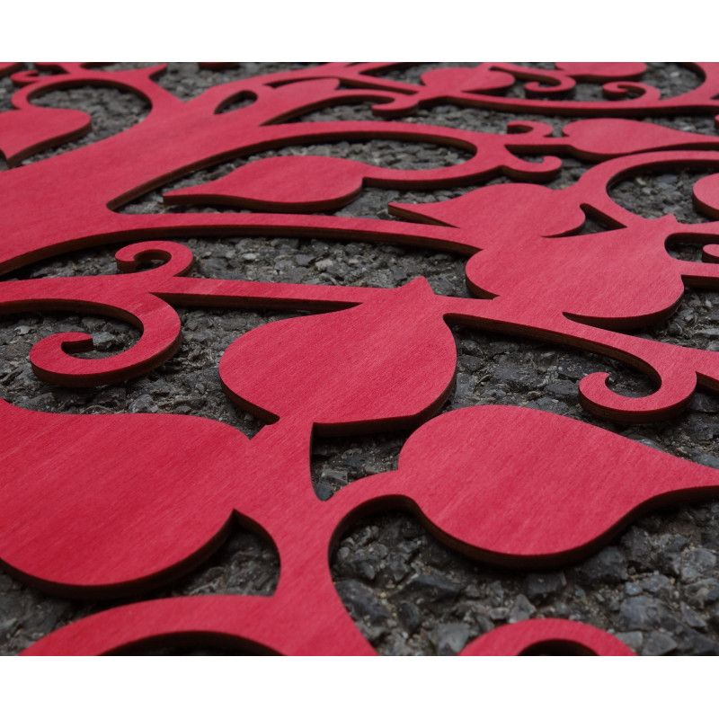 Wall painting tree made of wood poplar plywood POHODAK