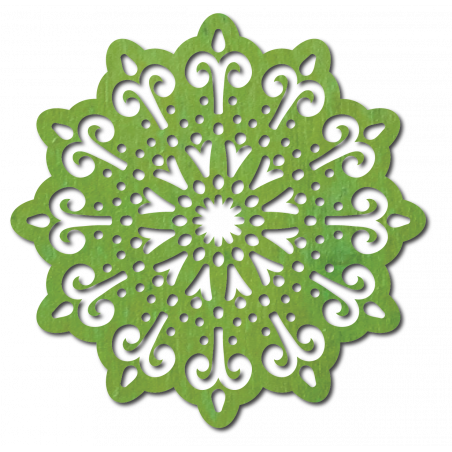 black painting on the wall flower made of plywood wood