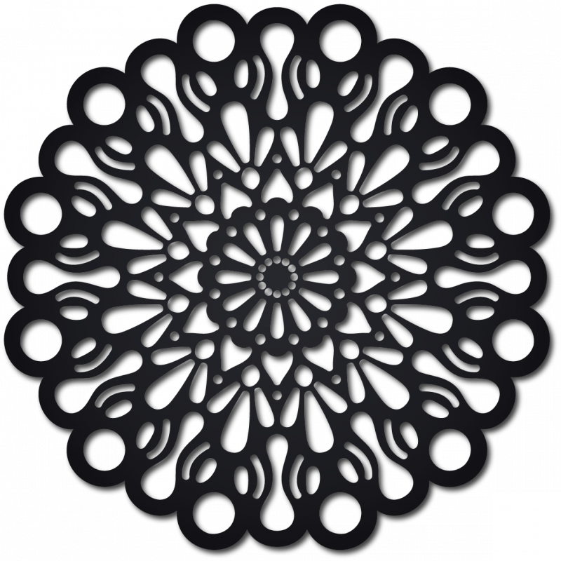 STYLESA wooden wall painting made of plywood ORFEA PR0224 black