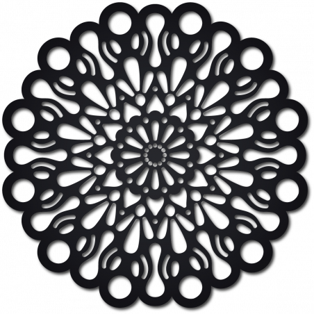 STYLESA wooden wall painting made of plywood ORFEA PR0224 black