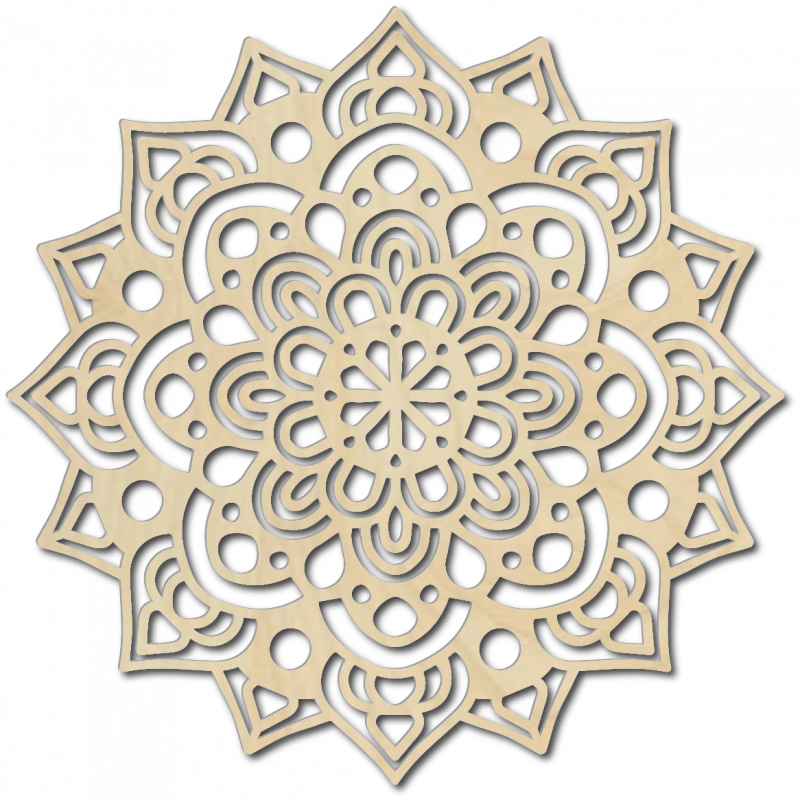 Large painting on the wall made of plywood