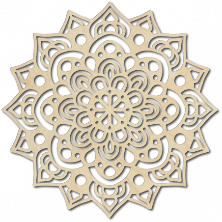 Large painting on the wall made of plywood