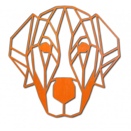 STYLESA modern wall painting dog made of plywood PR0229 HAFFF black