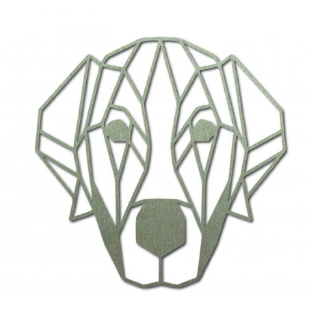 STYLESA modern wall painting dog made of plywood PR0229 HAFFF black