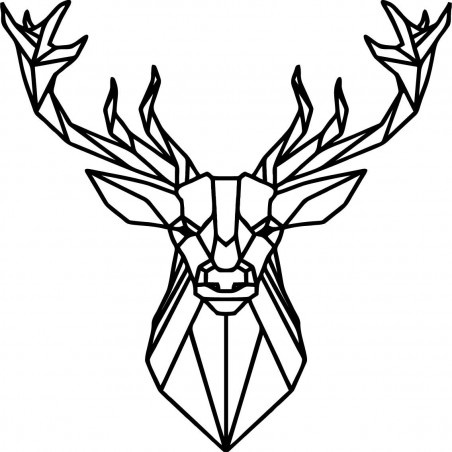 STYLES carved wooden image of deer PR0232 black