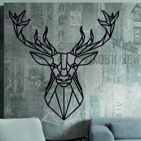 STYLES carved wooden image of deer PR0232 black