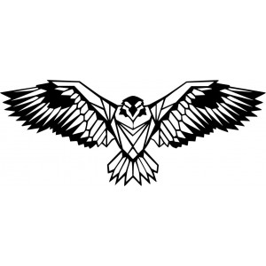 SENTOP carved wooden image of an eagle PR0233 black 2