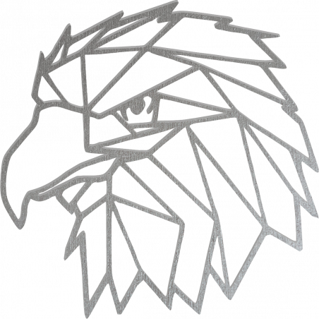 STYLES Carved wall painting geometric shapes eagle PR0234 black