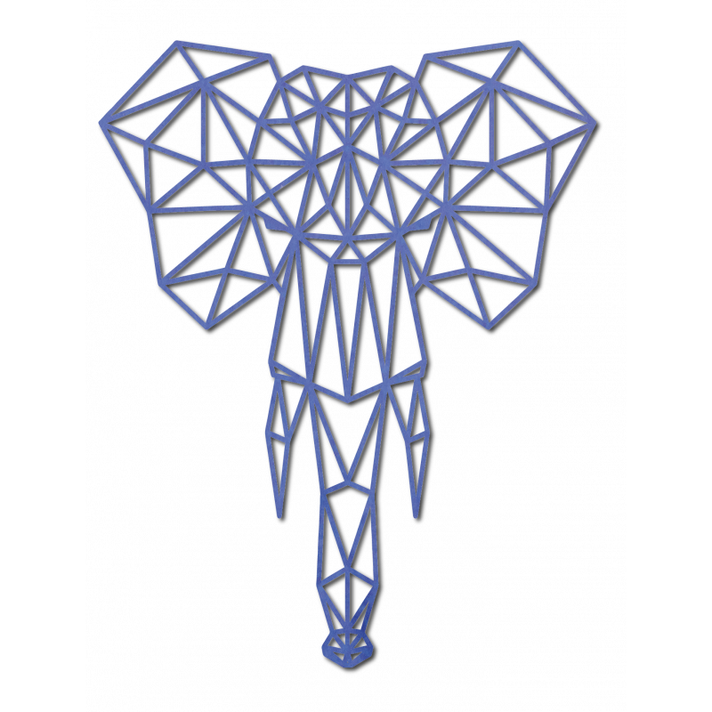 STYLESA Wooden image on plywood elephant PR0238 black