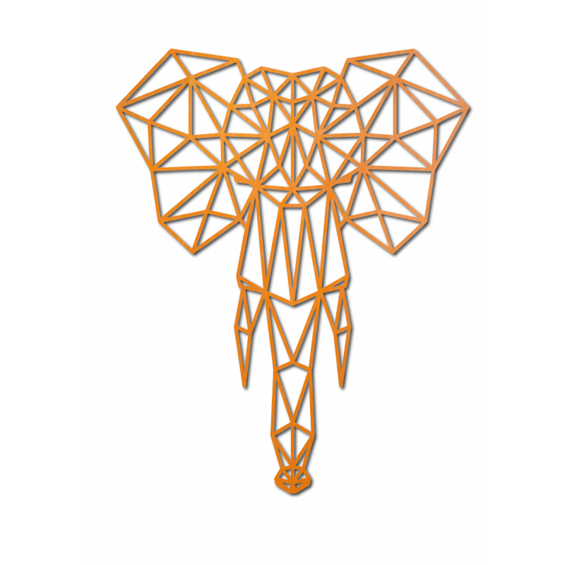 STYLESA Wooden image on plywood elephant PR0238 black